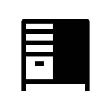 mobilya, simge, vektör illüstrasyonu 