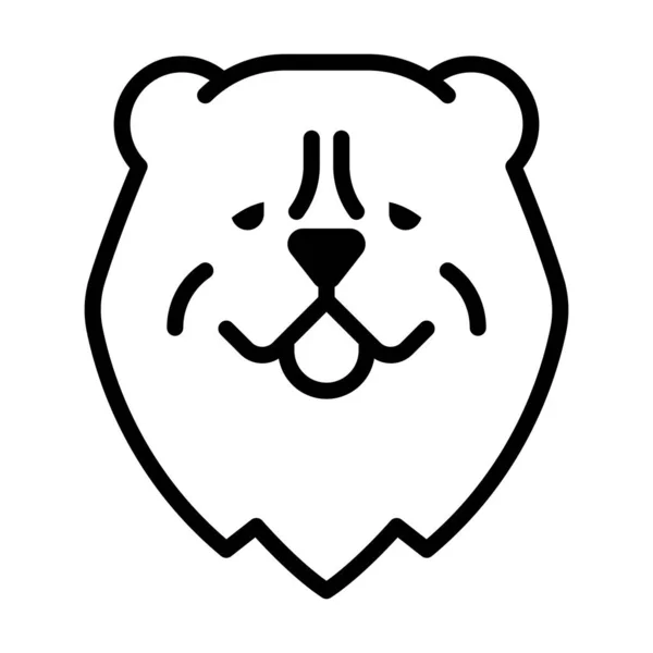 Bear Icon Vector Illustration — Stock Vector