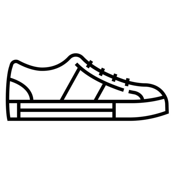 Linha Arte Vetor Ilustração Sapatos — Vetor de Stock