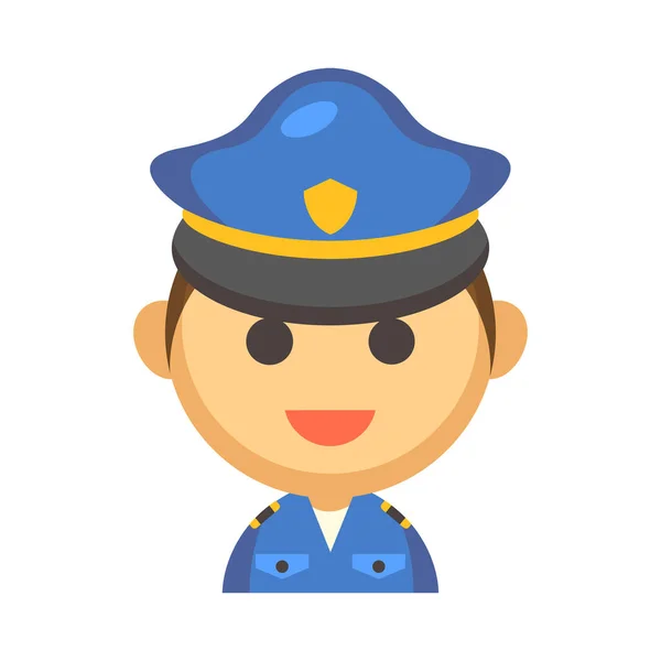 Policial Desenhos Animados Várias Poses Para Uso Publicidade Apresentações Brochuras — Vetor de Stock