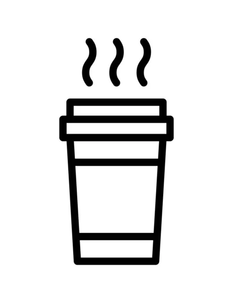 Coffee Web Icon Vector Illustration — Stock Vector