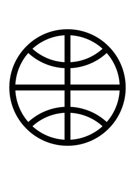Baloncesto Icono Ilustración Vectorial — Vector de stock