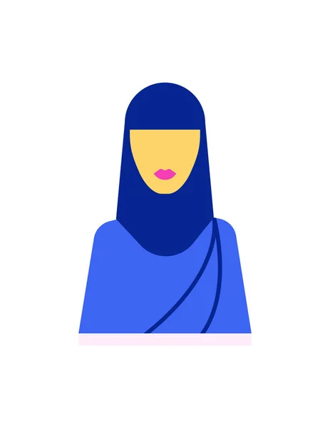 Muslim Woman Hijab Vector Illustration — Stock Vector