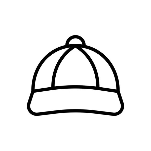 Cap Flache Symbol Vektor Illustration — Stockvektor