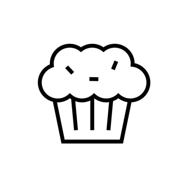 Muffin Icon Vektor Illustration — Stockvektor