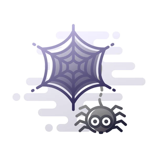 거미줄 아이콘 일러스트 디자인 — 스톡 벡터