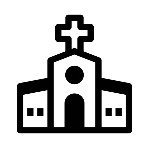 Church Icon Vector Illustration — Stock Vector