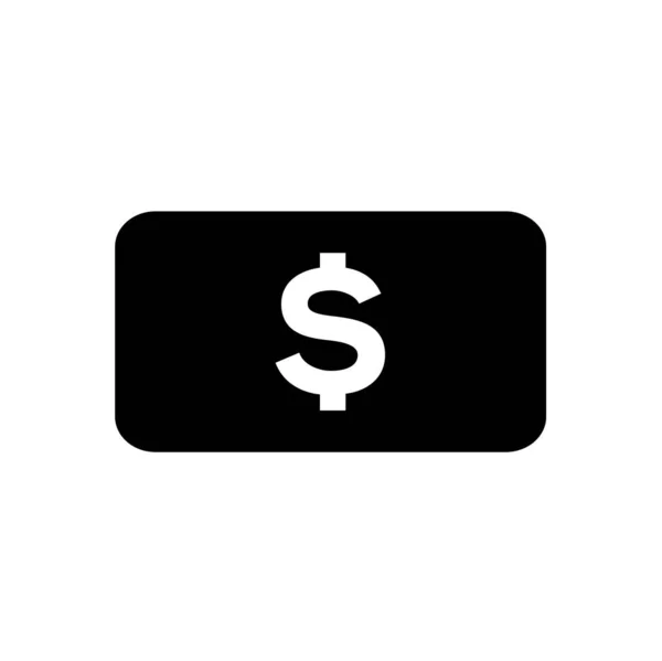 Dólar Icono Vector Ilustración — Vector de stock