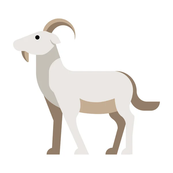 Vector Illustration Goat Cartoon — Stock Vector