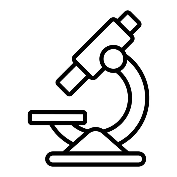 Mikroskop Flache Icon Vektor Illustration — Stockvektor