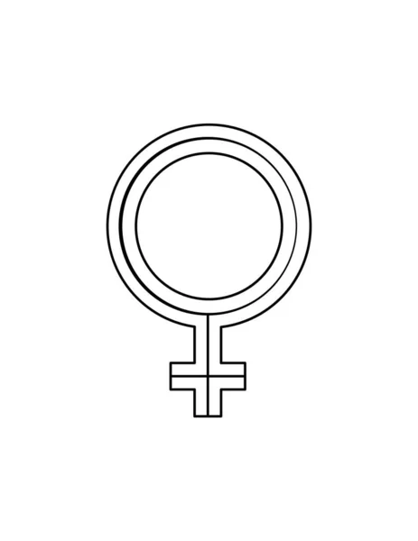 Female Symbol Icon Vector Illustration — Stock Vector