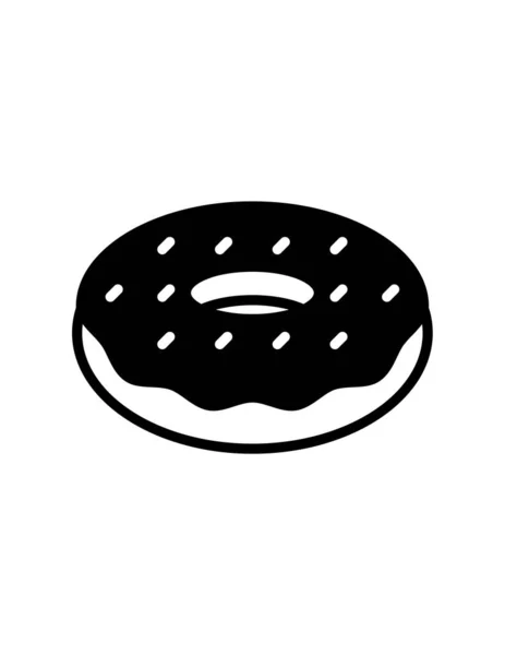 Doughnut Icon Vector Illustration — Stock Vector