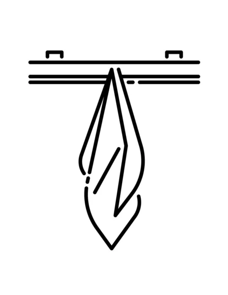 Ilustração Vetorial Logotipo Uma Tatuagem Com Tridente — Vetor de Stock