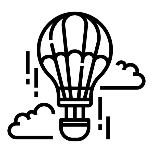 Illustration Vectorielle Ballon Avec Parachute — Image vectorielle