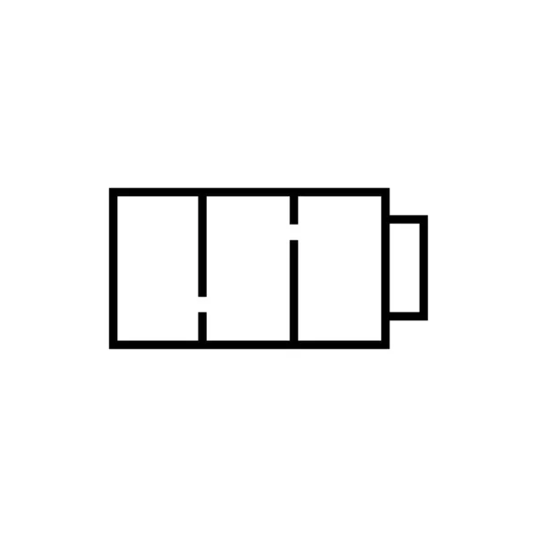 Batterie Icône Illustration Vectorielle — Image vectorielle