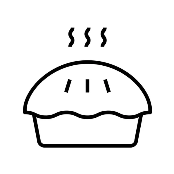 Hot Pie Web Symbol Vektorillustration — Stockvektor