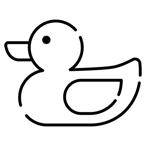 Pato Icono Vector Ilustración — Vector de stock