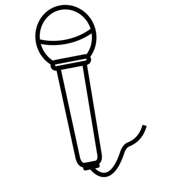 Illustration Vectorielle Icône Microphone — Image vectorielle