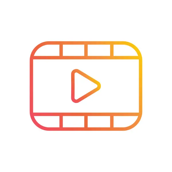 Video Symbol Vektorillustration — Stockvektor