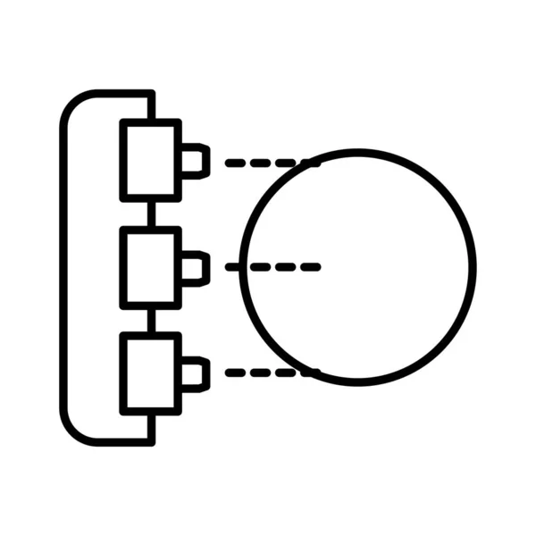 Vector Ilustración Seo Icono Moderno — Archivo Imágenes Vectoriales