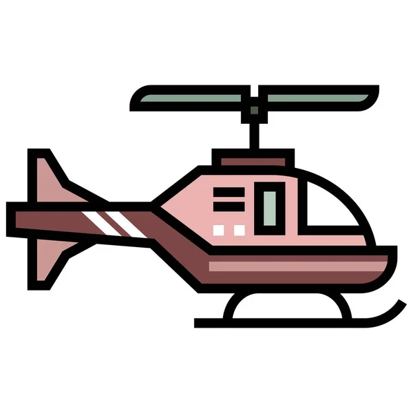 Icono Web Del Helicóptero Ilustración Vectorial — Vector de stock