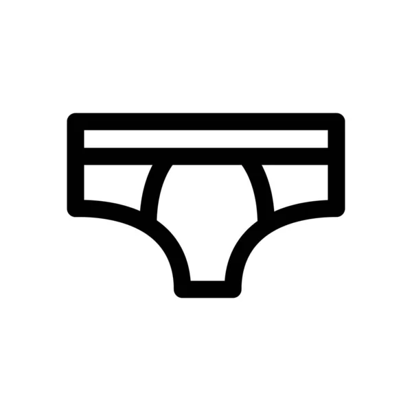 Icono Vector Pantalones Cortos Sobre Fondo Blanco — Archivo Imágenes Vectoriales
