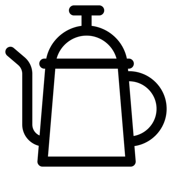 Kettle Flat Icon Vector Illustration — Stock Vector