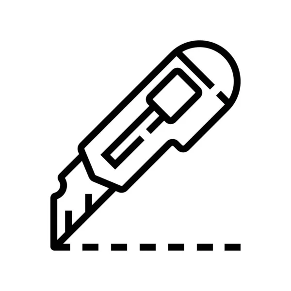 Knife Tool Web Icon Vector Illustration — 스톡 벡터
