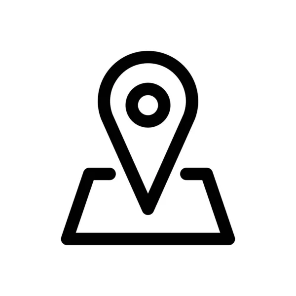 Navigatie Pointer Lijn Vector Pictogram — Stockvector