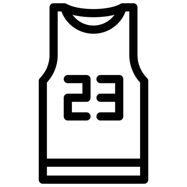 Basketball Jersey Icon On Transparent Background Stock