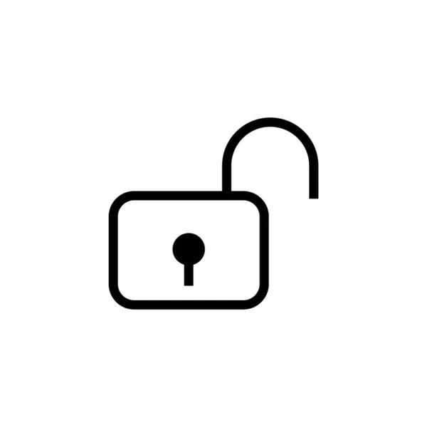 Padlock Icon Vector Illustration — Stock Vector