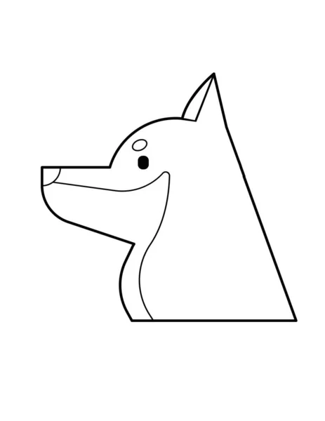 Icono Perro Ilustración Dibujos Animados Los Iconos Del Vector Gato — Vector de stock