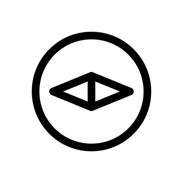 Kompass Symbol Vektorillustration — Stockvektor