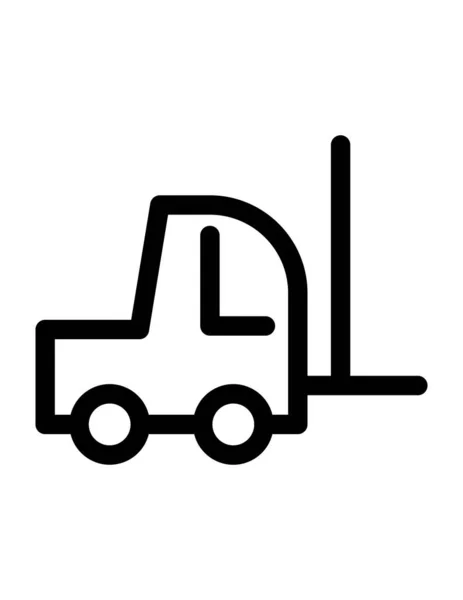 Vrachtwagen Web Icoon Vector Illustratie — Stockvector