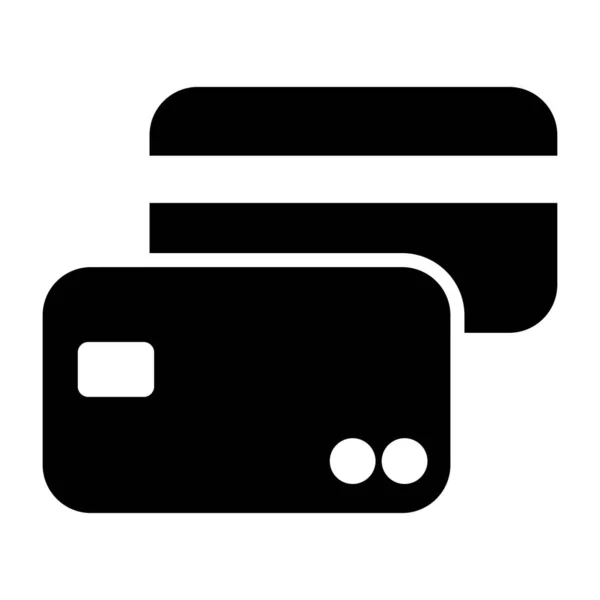 Creditcard Web Icoon Vectorillustratie — Stockvector