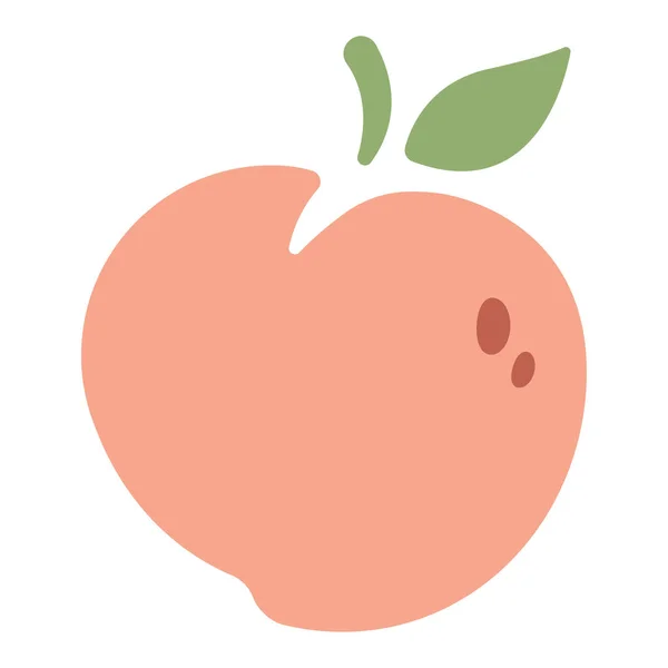 Vector Illustration Peach — Stock Vector