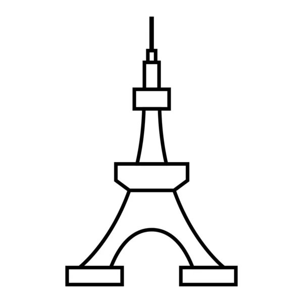 Icono Torre Ilustración Vectorial — Vector de stock