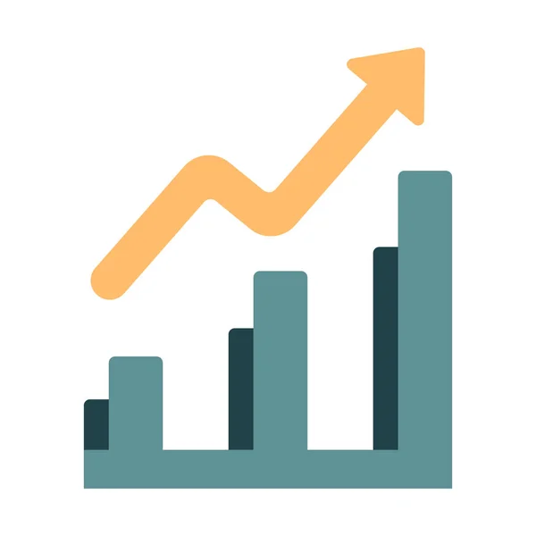 Růstová Grafická Vektorová Ilustrace — Stockový vektor