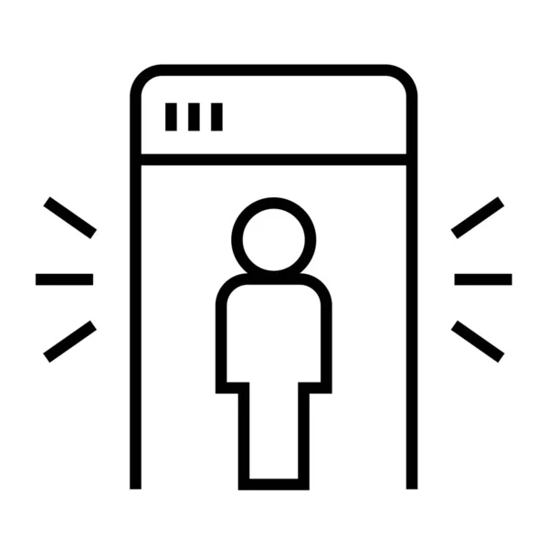 Smartphone Avec Icône Web Silhouette Humaine Illustration Vectorielle — Image vectorielle