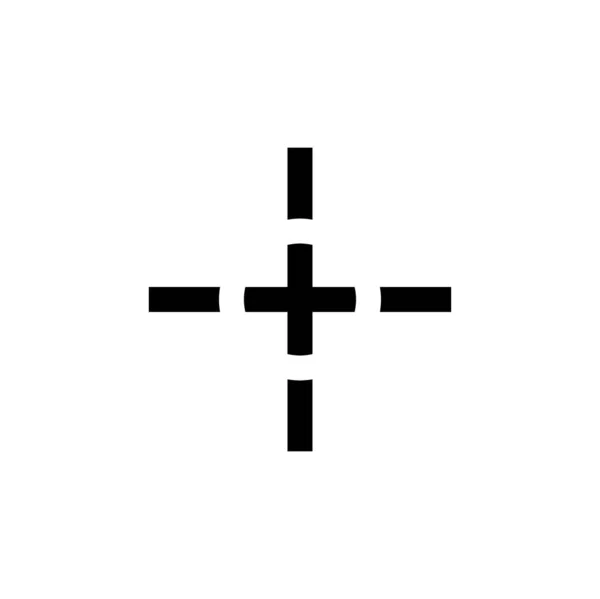 Vector Illustration Modern Lack Icon Cross — Stock Vector