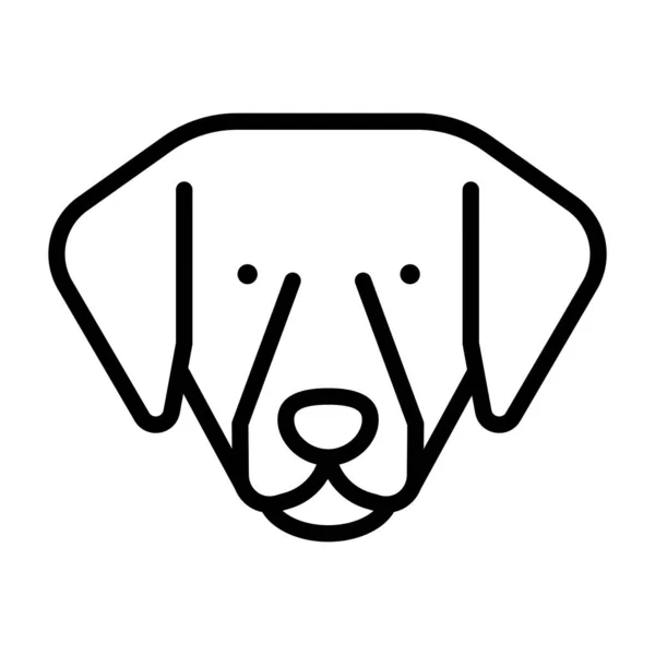 Hund Flache Symbol Vektor Illustration — Stockvektor