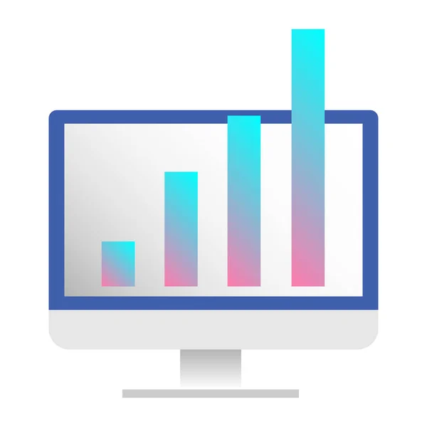 Значок Статистичної Діаграми Векторна Ілюстрація — стоковий вектор