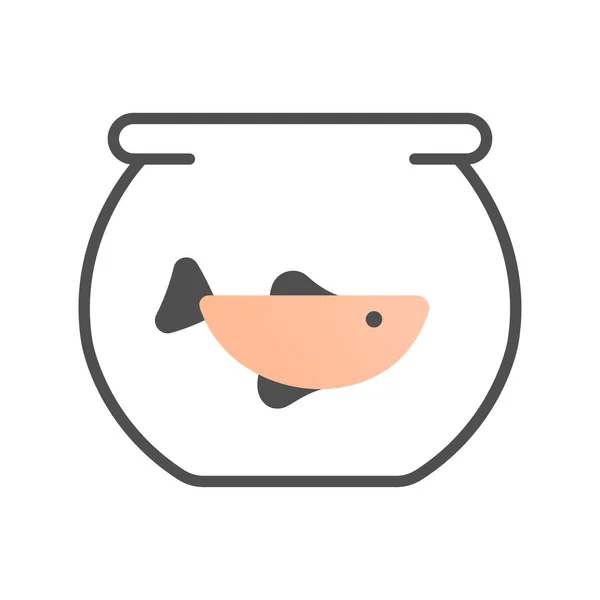 Fisch Web Symbol Vektorillustration — Stockvektor