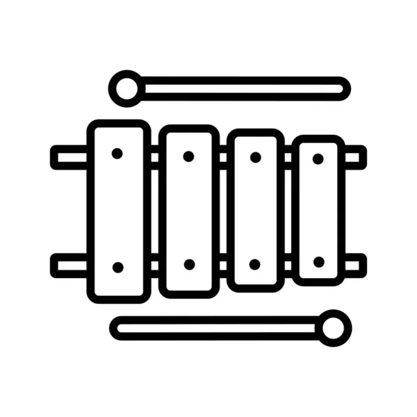 ภาพเวกเตอร ไอคอน Xylophone — ภาพเวกเตอร์สต็อก