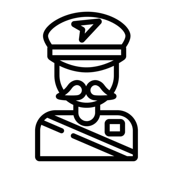 Vector Illustration Policeman — Stock Vector