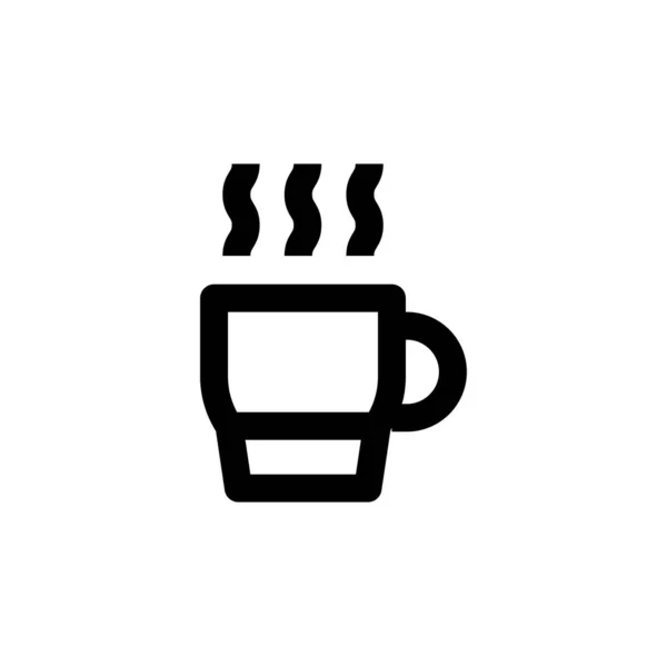 Taza Icono Ilustración Vectorial — Vector de stock