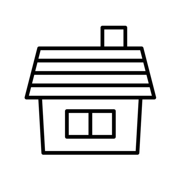 House Flat Icon Vector Illustration — Stock Vector