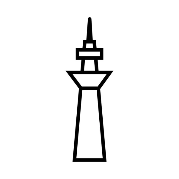 Turm Symbol Vektor Illustration — Stockvektor