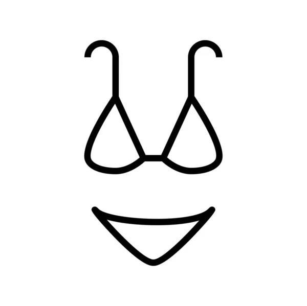 Bikini Symbol Vektorillustration — Stockvektor