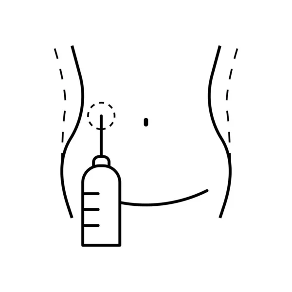 Fettabsaugung Flache Symbol Vektor Illustration — Stockvektor